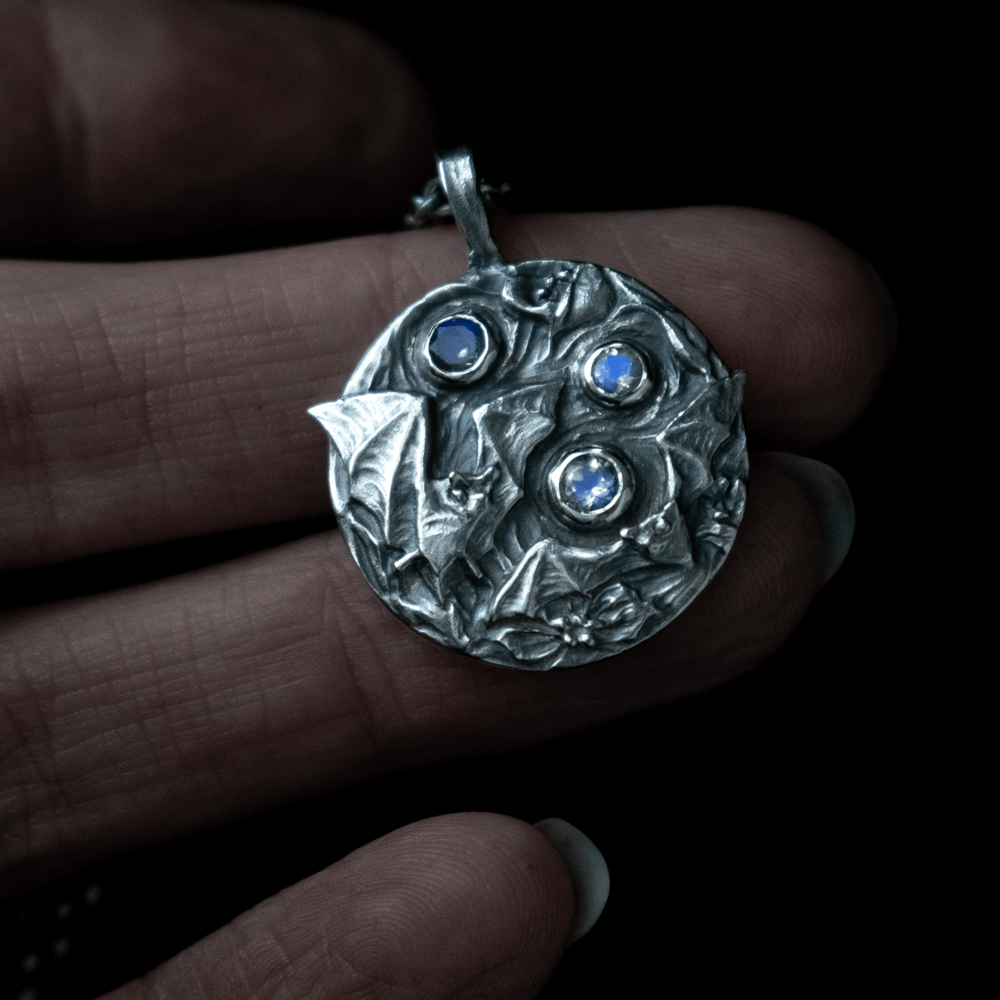 Night Garden Pendant - moonstone